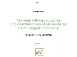 fcpe ponthierry