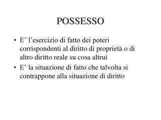 possesso