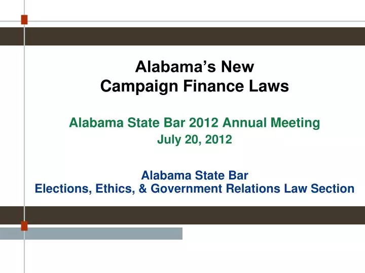 alabama s new campaign finance laws