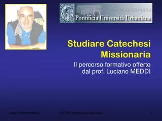 studiare catechesi missionaria
