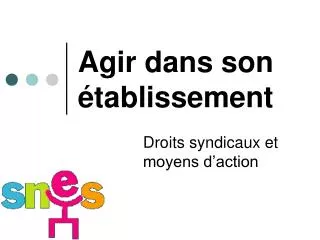 agir dans son tablissement