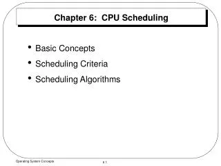 chapter 6 cpu scheduling