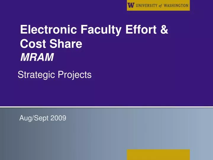 electronic faculty effort cost share mram