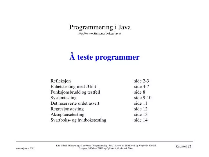 teste programmer