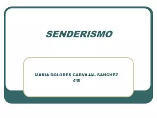 senderismo