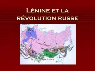 l nine et la r volution russe