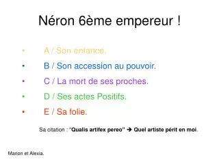 n ron 6 me empereur