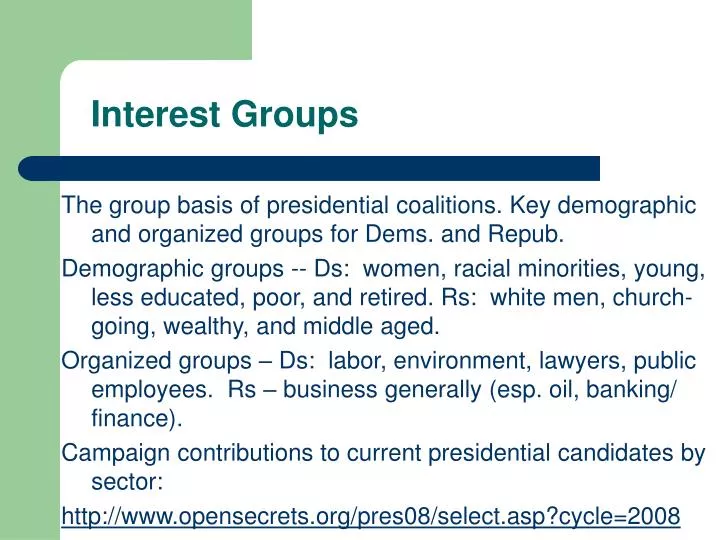 interest groups