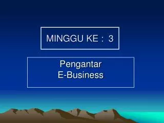 minggu ke 3