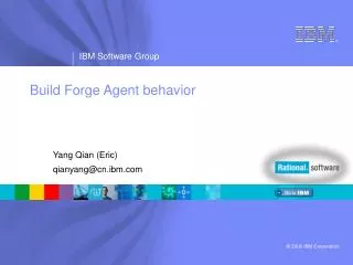 Build Forge Agent behavior
