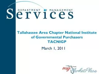Tallahassee Area Chapter National Institute of Governmental Purchasers TACNIGP