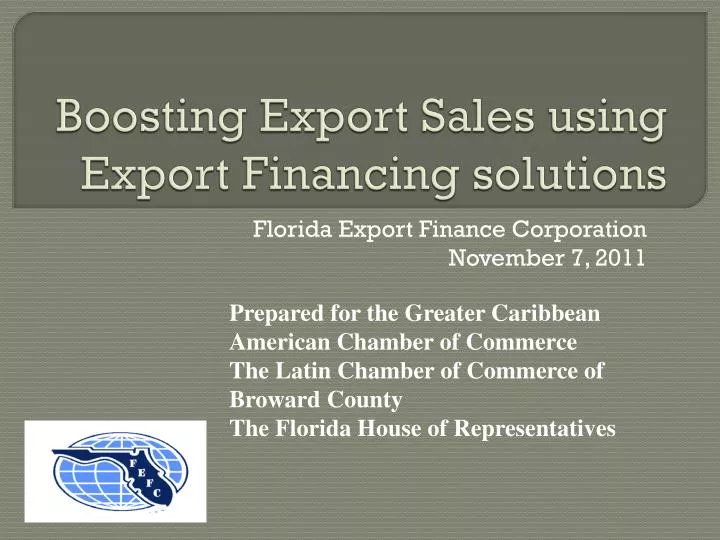 boosting export sales using export financing solutions
