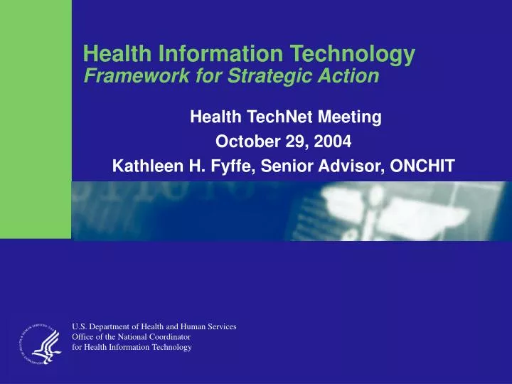 health information technology framework for strategic action
