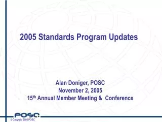 2005 Standards Program Updates