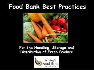 Food Bank Best Practices