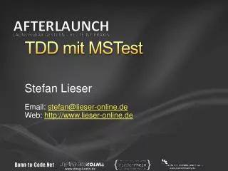 tdd mit mstest
