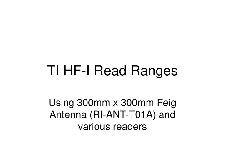 ti hf i read ranges