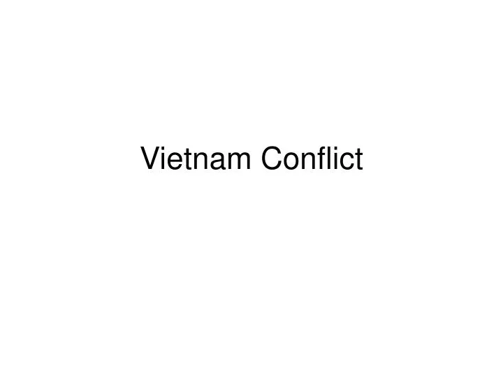 vietnam conflict