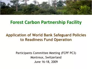 Forest Carbon Partnership Facility