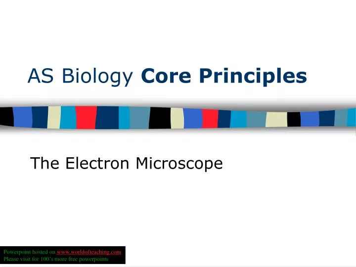 as biology core principles