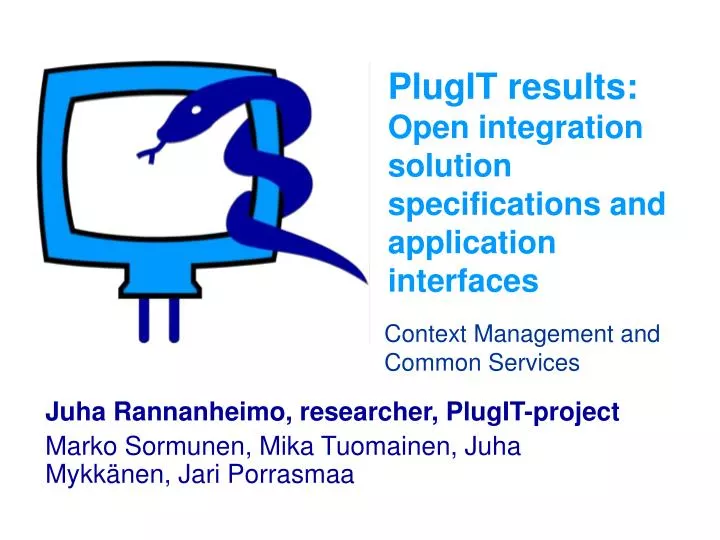 plugit results open integration solution specifications and application interfaces