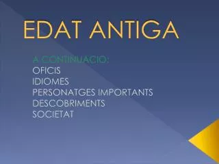 edat antiga