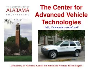 The Center for Advanced Vehicle Technologies