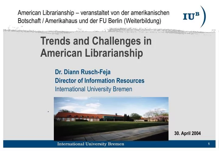 trends and challenges in american librarianship