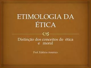 etimologia da tica