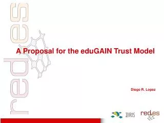 A Proposal for the eduGAIN Trust Model Diego R. Lopez