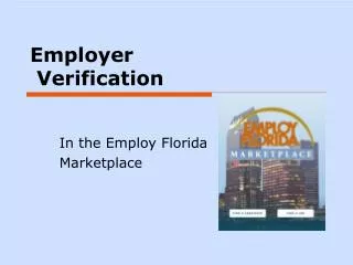 Employer Verification