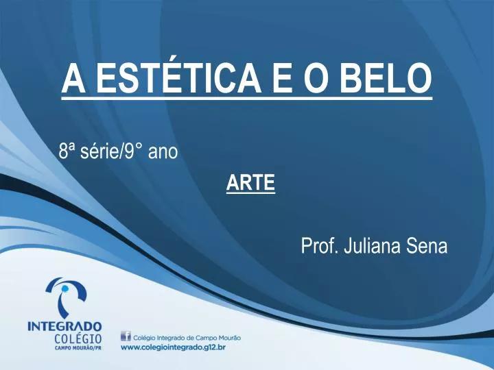 a est tica e o belo