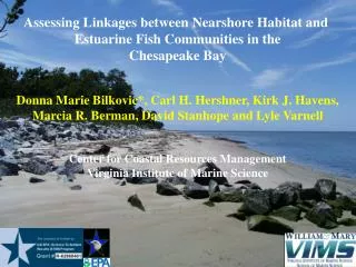 Assessing Linkages between Nearshore Habitat and Estuarine Fish Communities in the Chesapeake Bay