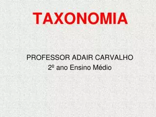 taxonomia