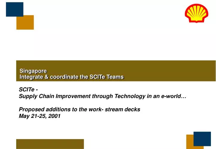 singapore integrate coordinate the scite teams