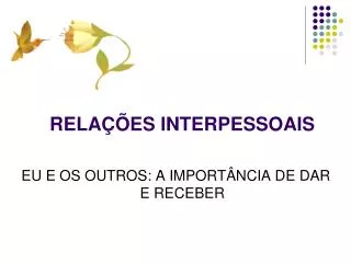 rela es interpessoais
