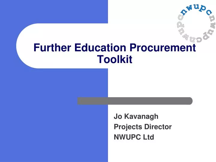 further education procurement toolkit