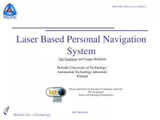 Laser Based Personal Navigation System