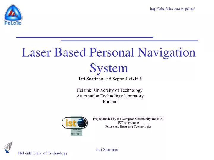 laser based personal navigation system
