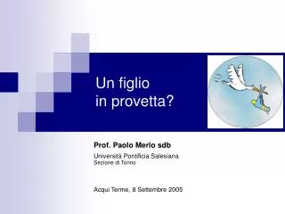un figlio in provetta