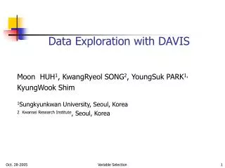 Data Exploration with DAVIS