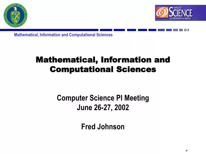 mathematical information and computational sciences