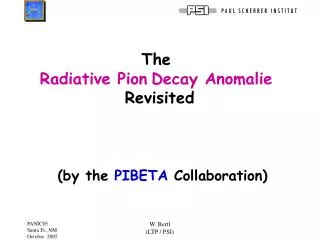 The Radiative Pion Decay Anomalie Revisited