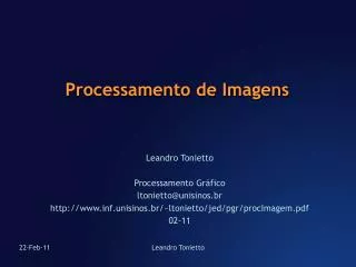 processamento de imagens