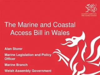 The Marine and Coastal Access Bill in Wales