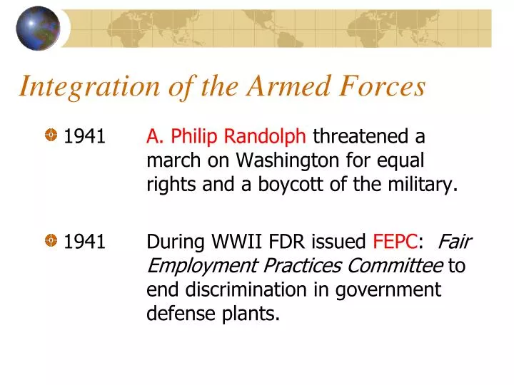 integration of the armed forces
