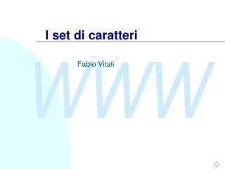 i set di caratteri