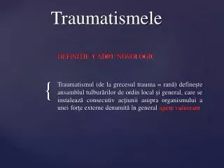 traumatismele
