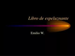 libro de espeluznante