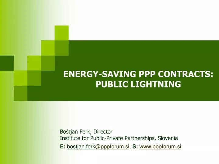 energy saving ppp contracts public lightning